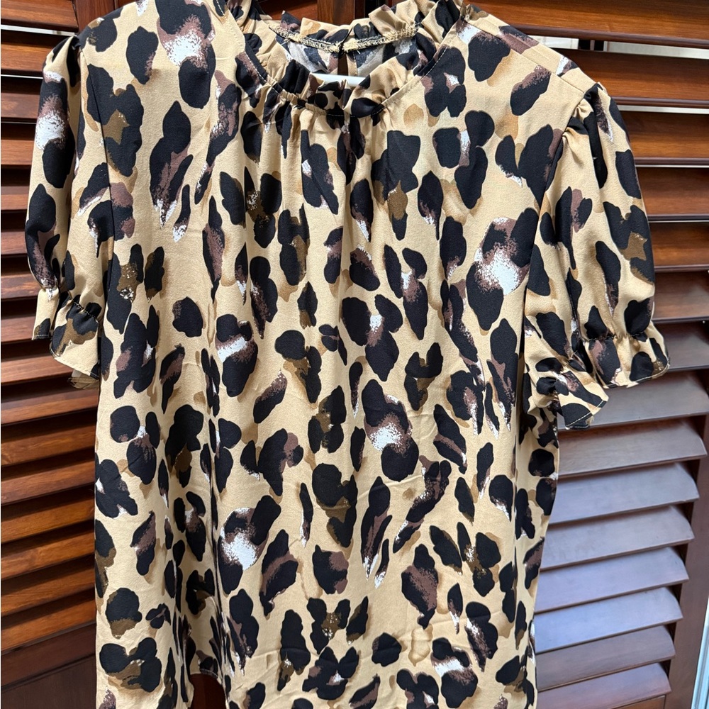 Leopard Print Women's Top